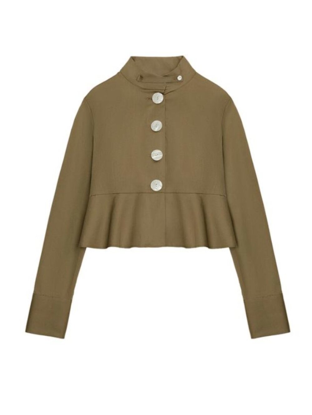 Zara button poplin shirt